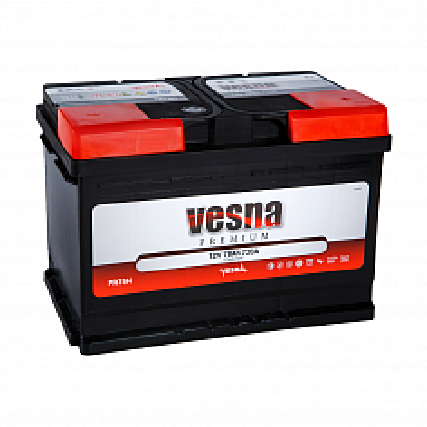 фото Автомобильный аккумулятор VESNA Premium 78.0 L3