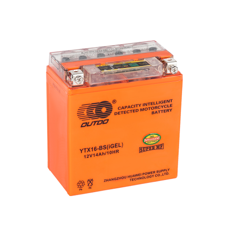 фото Мото аккумулятор 14Ah OUTDO UTX16(YTX16)-BS iGEL