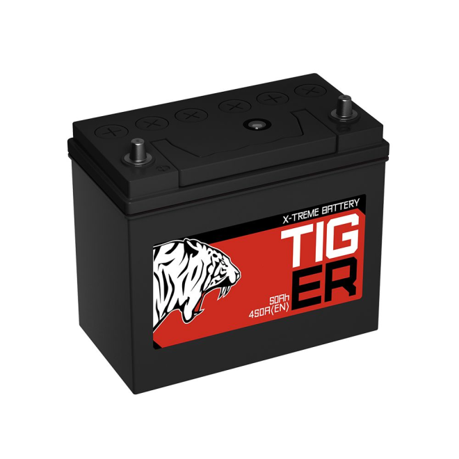 Аккумулятор TIGER  50 обр (60B24L, Красный, AL)