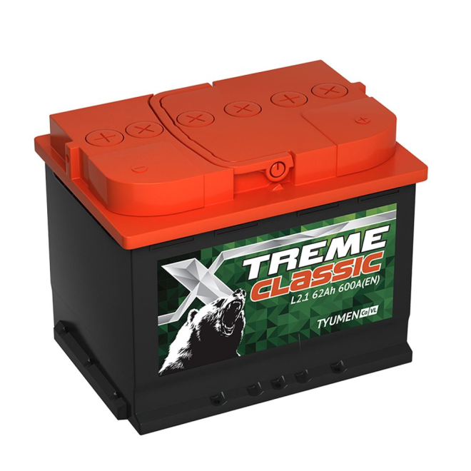 Аккумулятор XTREME Classic 62 пр (L2.1, AL)