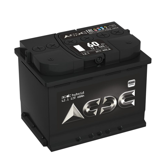 Аккумулятор AC/DC Hybrid 60 пр (L2.1, AL)