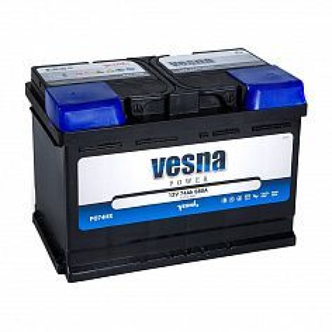 Автомобильный аккумулятор VESNA Power 74.1 L3