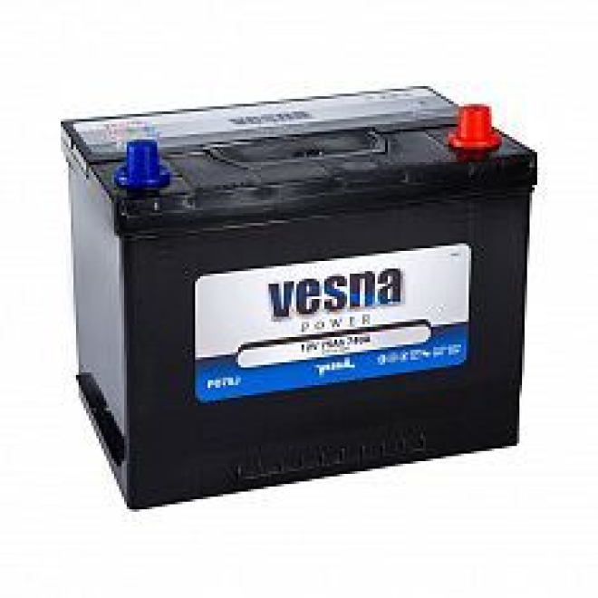 Автомобильный аккумулятор VESNA Power 75 (D26L)