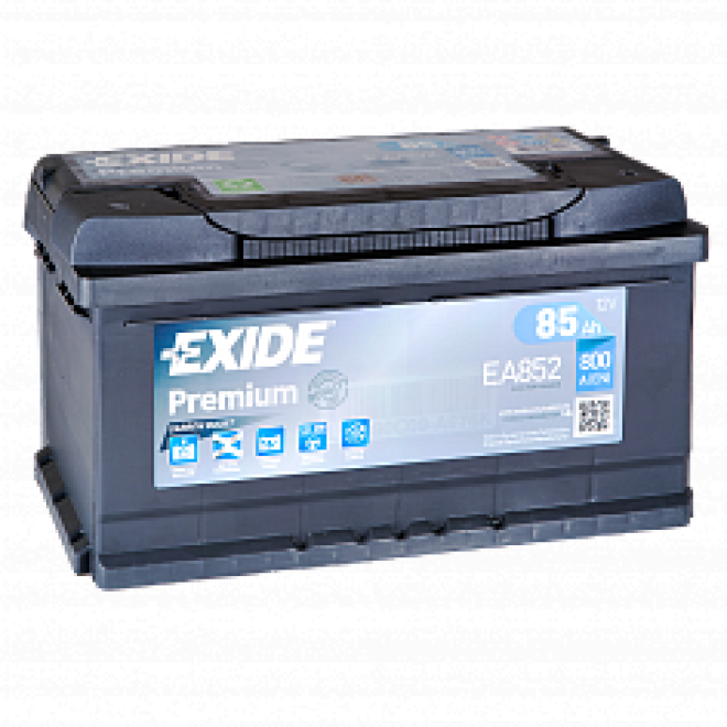 Автомобильный аккумулятор Exide Premium 85.0 (EA852) низкий