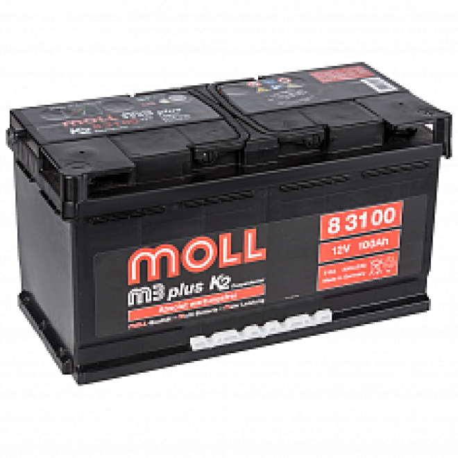 Автомобильный аккумулятор MOLL M3 plus 100.0