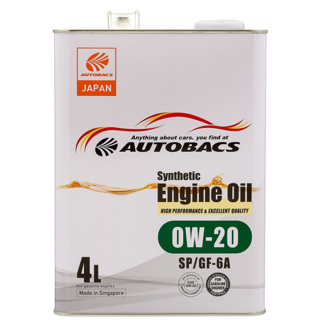 Autobacs Engine Oil Synthetic 0w20 SP/CF/GF-6A 4л