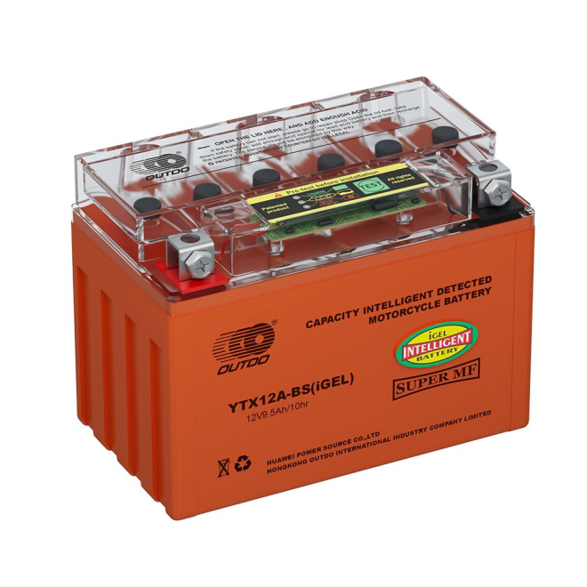 Мото аккумулятор 9,5Ah OUTDO UTX12A(YTX12A)-BS iGEL