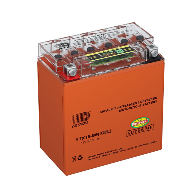 Мото аккумулятор 14Ah OUTDO UTX14(YTX14)-BS iGEL