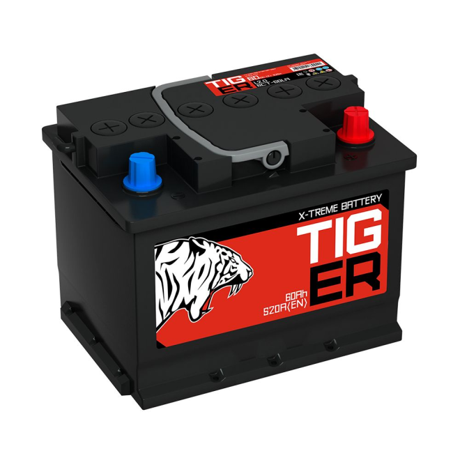 Аккумулятор TIGER 60 обр (L2.0, Красный, KN)