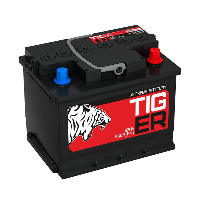 Аккумулятор TIGER 62 обр (L2.0, Красный, KN)