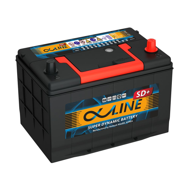 Аккумулятор ALPHALINE SD+  80 обр (95D26L)