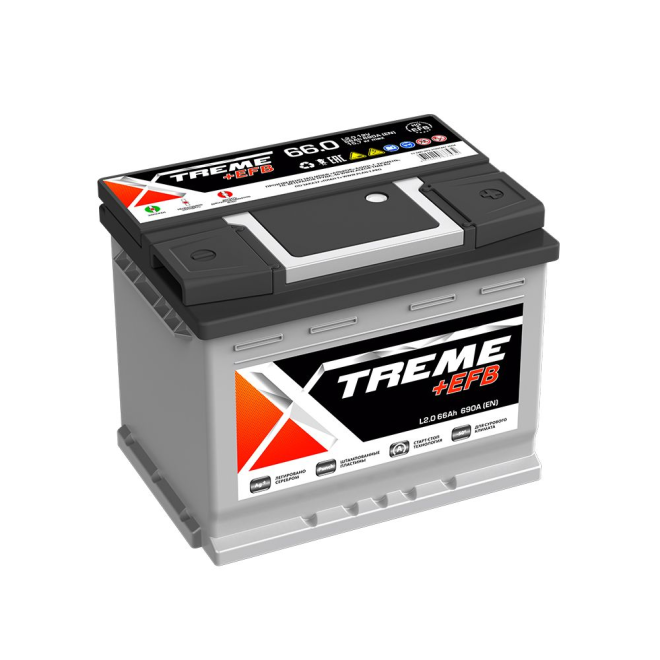 Аккумулятор XTREME +EFB 66 обр (L2.0)