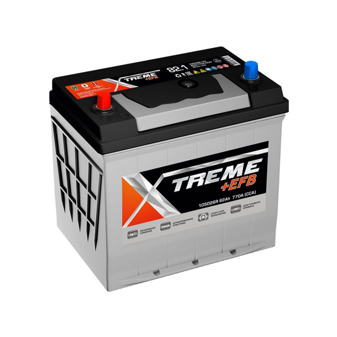Аккумулятор XTREME +EFB  82 пр (105D26R)