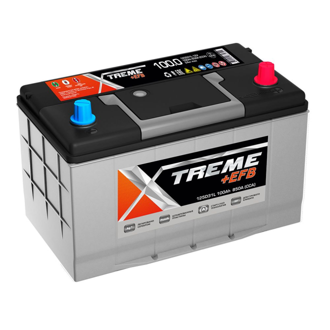 Аккумулятор XTREME +EFB  100 обр (125D31L)