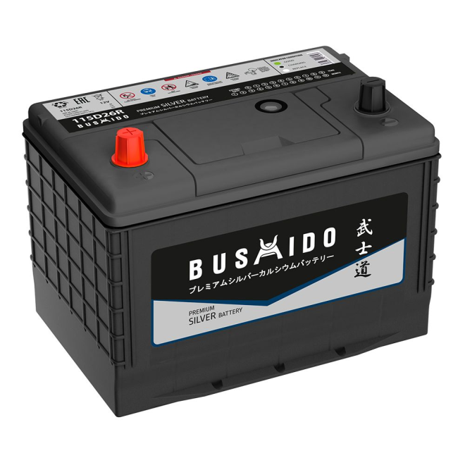 Аккумулятор BUSHIDO Silver  88 пр (115D26R, серый, AT)