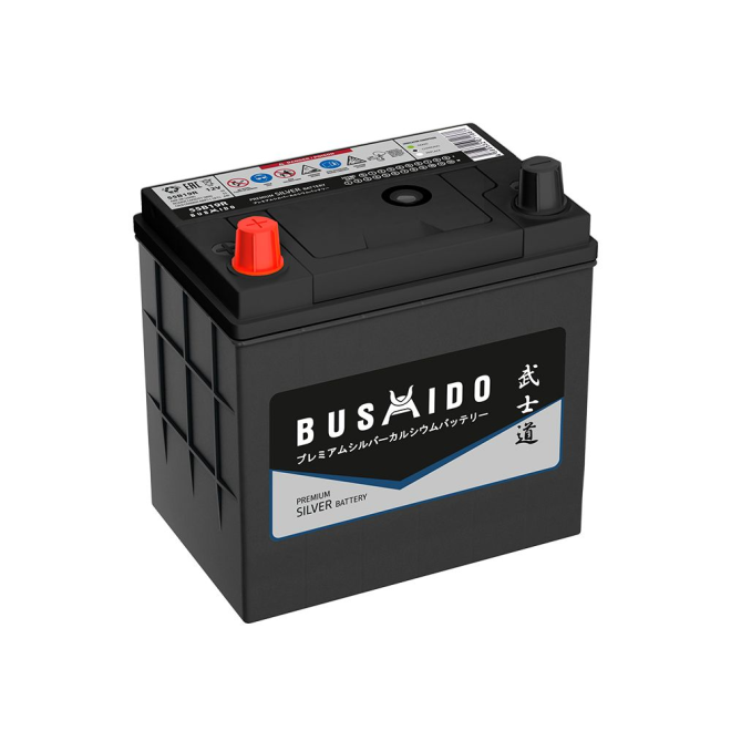 Аккумулятор BUSHIDO Silver  50 пр (55B19R, серый, AT)