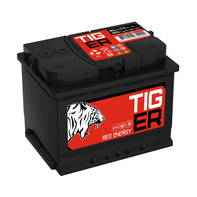 Аккумулятор TIGER Red Energy 60 обр (L2.0, BL)