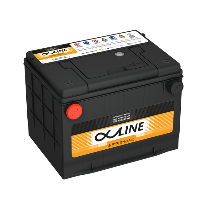 Аккумулятор ALPHALINE SD+  75 (75-650, бок кл, D23R)