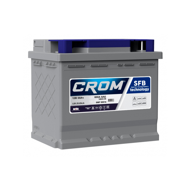 Аккумулятор CROM 55 обр (LB1.0, низк)