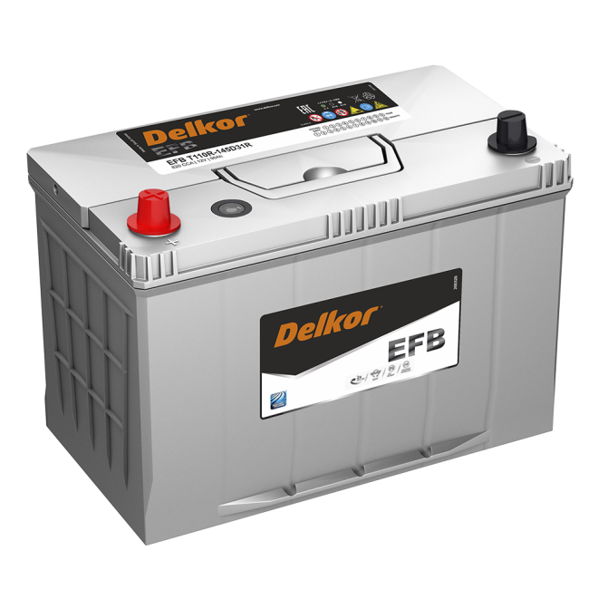 Аккумулятор DELKOR EFB  90 пр (145D31R)