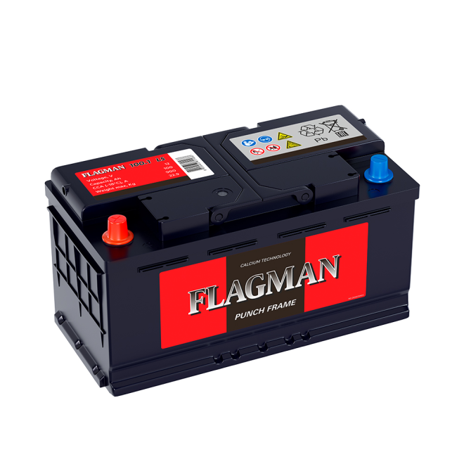 Аккумулятор FLAGMAN 100 пр (L5.1, CA)