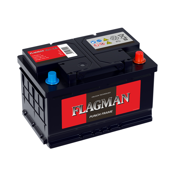 Аккумулятор FLAGMAN 75 обр (LB3.0, низк, CA)