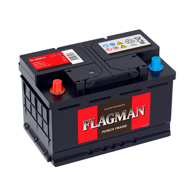 Аккумулятор FLAGMAN 75 пр (L3.1, CA)