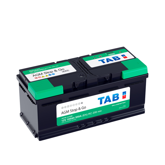 Аккумулятор TAB AGM STOP&GO 105 обр (L6.0)