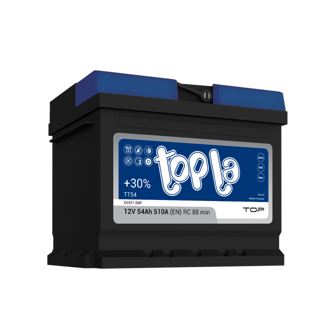 Аккумулятор TOPLA TOP 54 обр (LB1.0, низк)