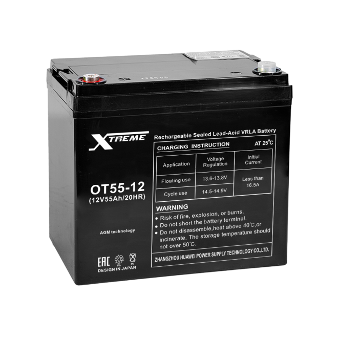 Xtreme VRLA 12v   55Ah (OT55-12)