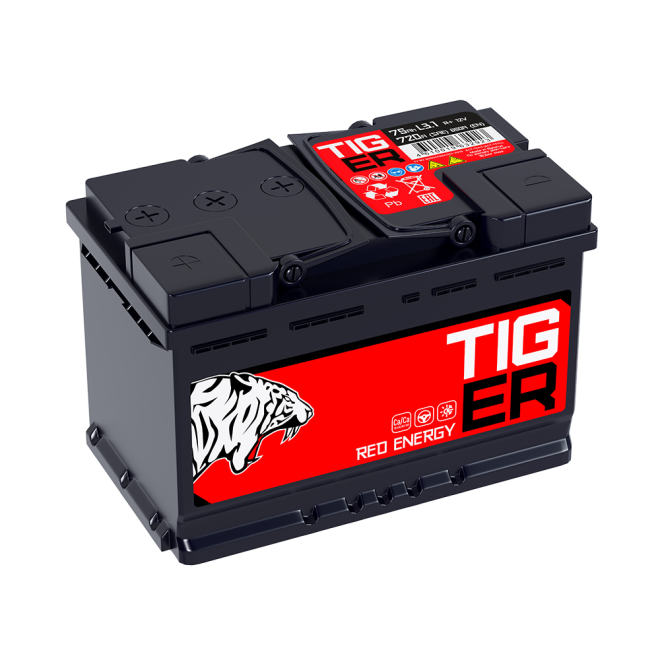 Аккумулятор TIGER Red Energy 75 пр (L3.1, BL)
