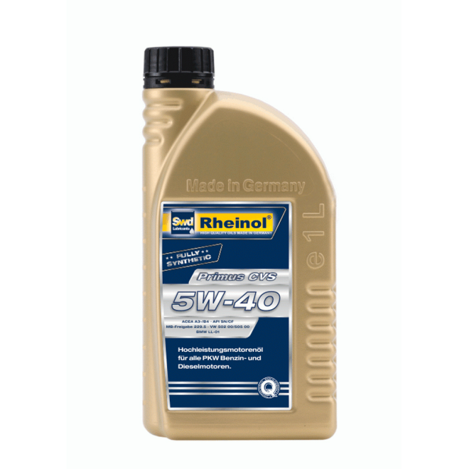 SWD Rheinol  Primus CVS 5W40 1л ACEA A3-/B4-12 API SN/CF