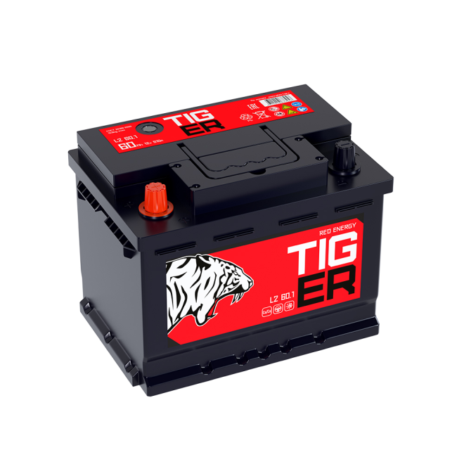 Аккумулятор TIGER Red Energy 60 пр (L2.1, PS)