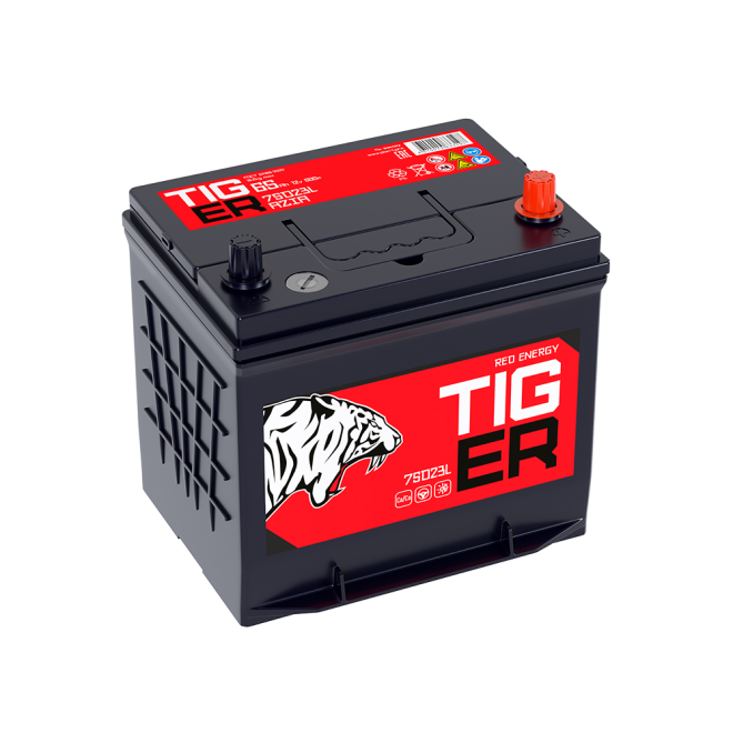Аккумулятор TIGER Red Energy  65 обр (75D23L, PS)