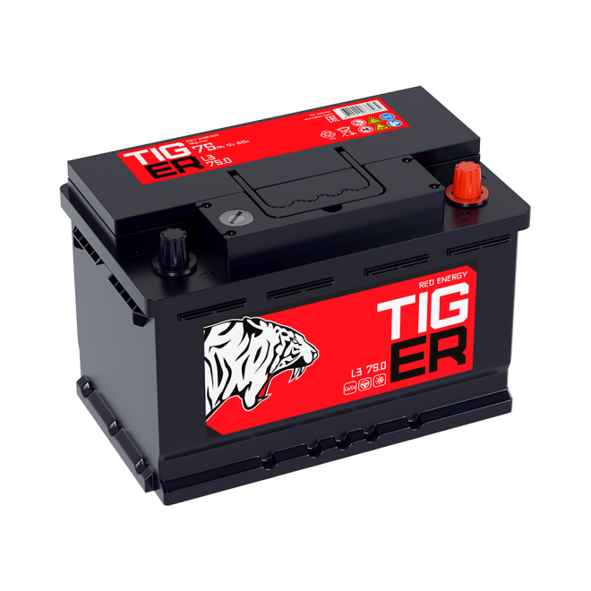 Аккумулятор TIGER Red Energy 75 обр (L3.0, PS)