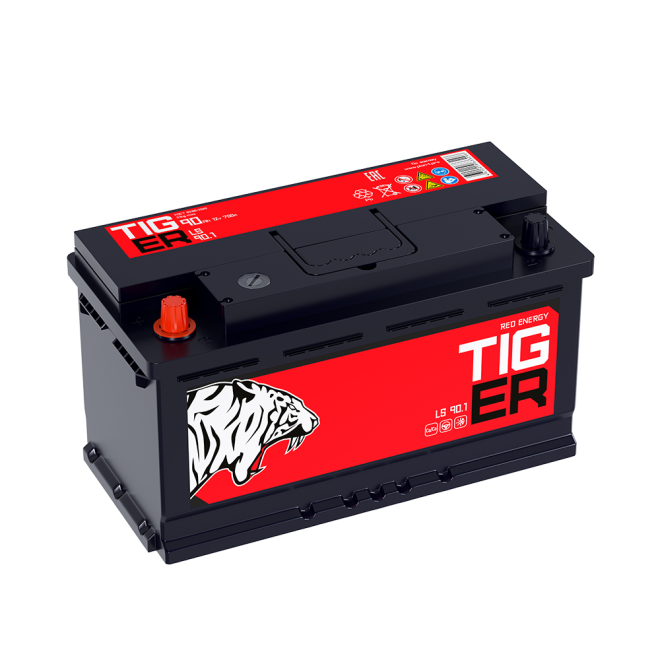 Аккумулятор TIGER Red Energy 90 пр (L5.1, PS)