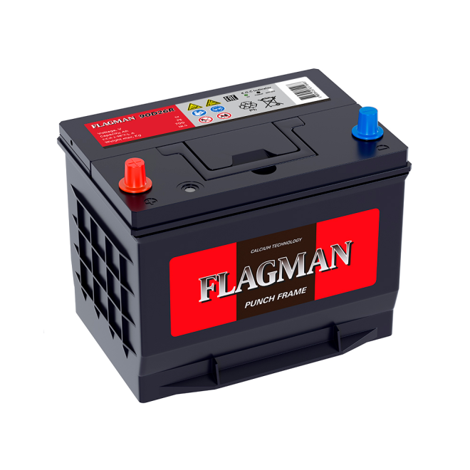 Аккумулятор FLAGMAN  75 пр (90D26R, HO)