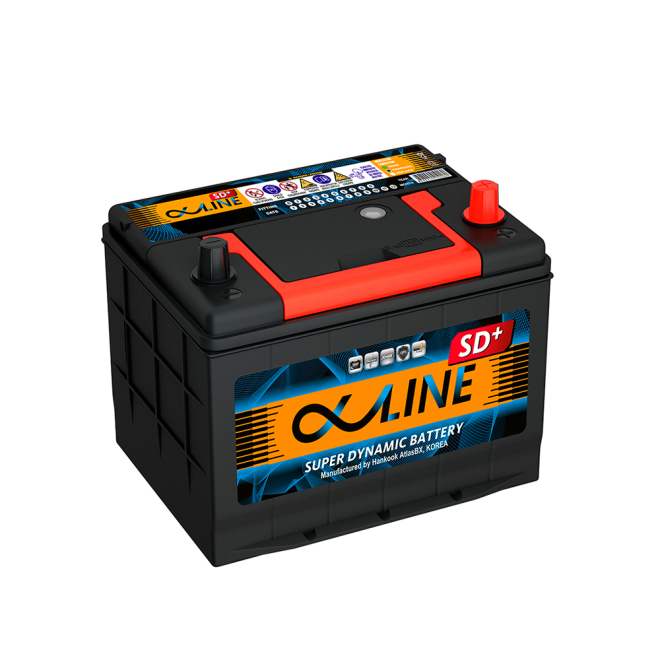 Аккумулятор ALPHALINE SD+  70 обр (85D23L)