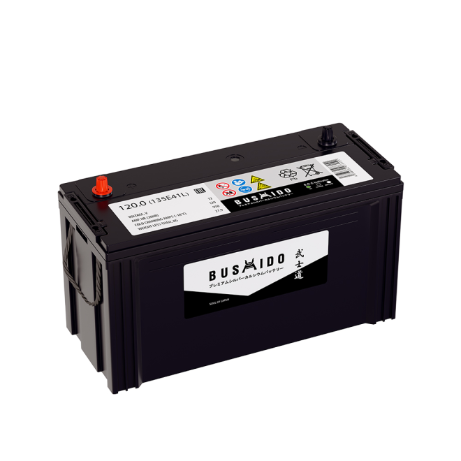 Аккумулятор BUSHIDO SJ  120 обр (135E41L, HO)