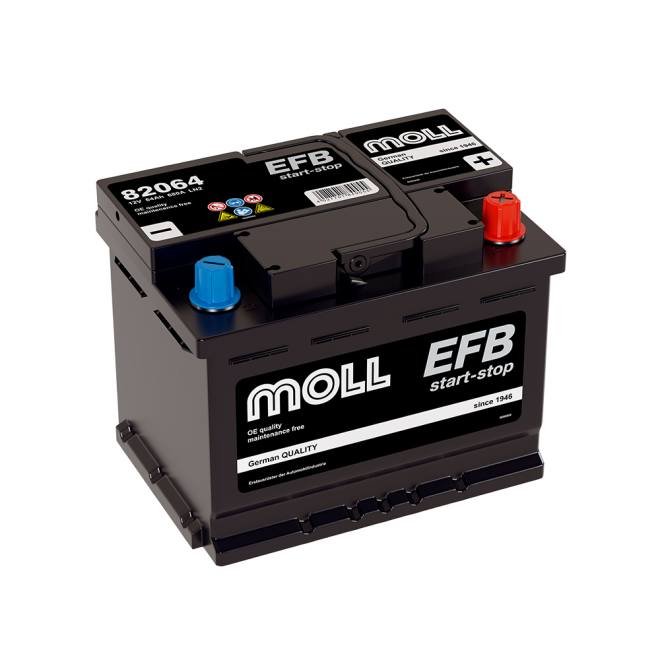 Аккумулятор MOLL EFB 64 обр (L2.0, 82064)