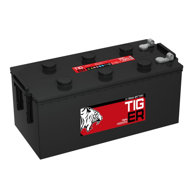 Аккумулятор TIGER   190 пр (ruB.4, болт, Красный, AL)