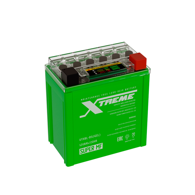 Мото  Xtreme UTX8L(YTX7L)-BS iGEL (8Ah)