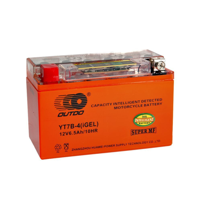 Мото аккумулятор 6,5Ah OUTDO YT7B-BS iGEL