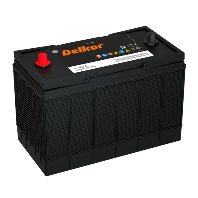 Аккумулятор DELKOR   100 уни (31-1000, конус)