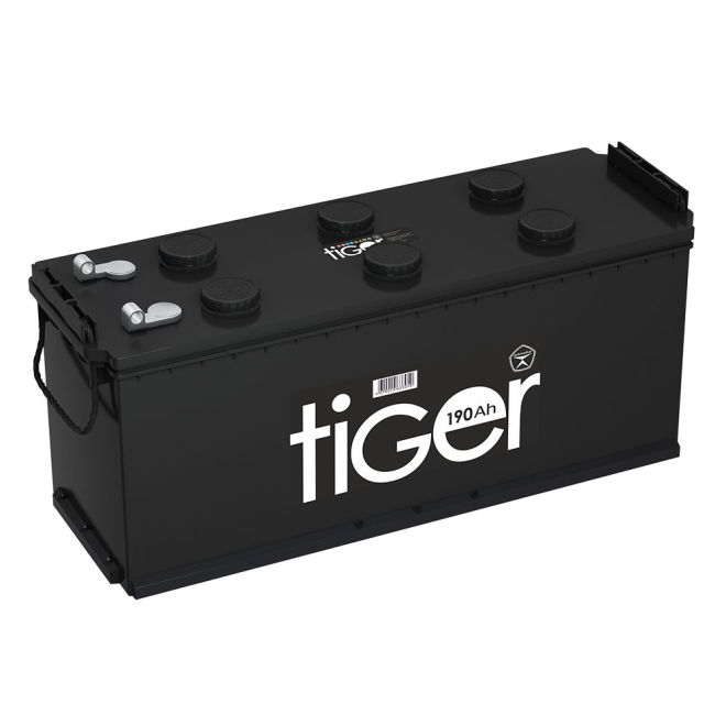 Аккумулятор TIGER   190 пр (B.4, болт, Черный, RZ)