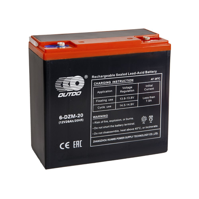 Аккумулятор OUTDO VRLA 12v 24Ah (6-DZM-20) e-byke