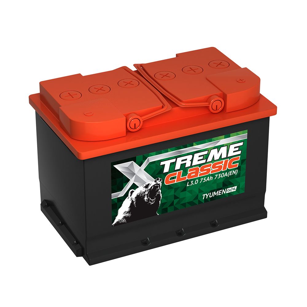 Автомобильный аккумулятор X-treme CLASSIC (Тюмень) 75.0  в .