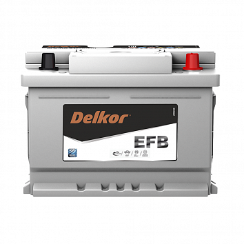 Аккумулятор автомобильный DELKOR EFB LN2 60.0 обр фото 354x354