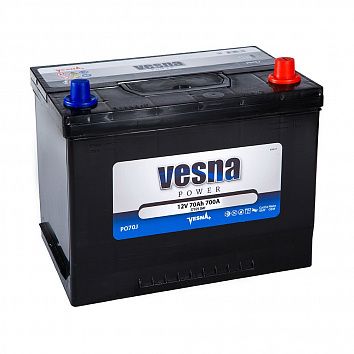 Автомобильный аккумулятор VESNA Power 70 (D26L) фото 354x354