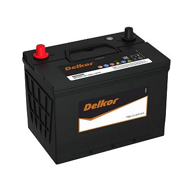Автомобильный аккумулятор DELKOR (JP) 90D26R (80) фото 400x400